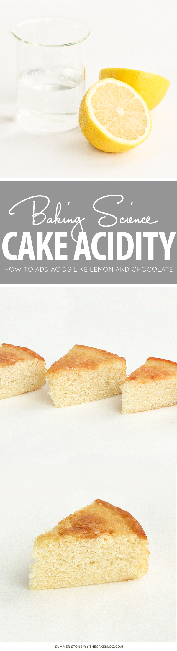Acids in Baking - how acidic ingredients like lemon, chocolate and buttermilk affect a cake recipe | by Summer Stone for TheCakeBlog.com