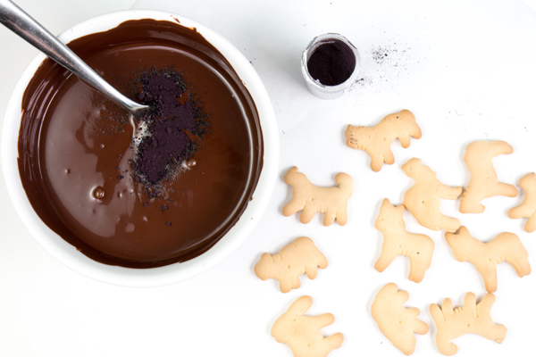 Animal Skeleton Cake made with animal crackers | by Erin Gardner for TheCakeBlog.com