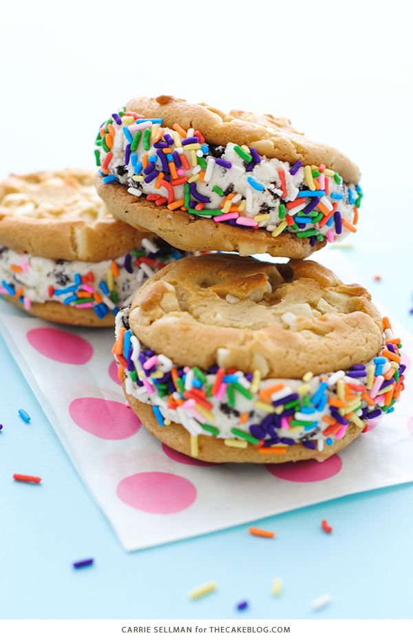 Warm Cookie Ice Cream Sandwich | Carrie Sellman for TheCakeBlog.com
