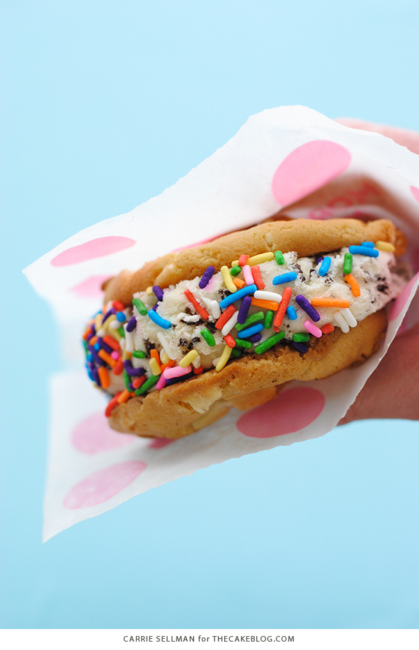 Warm Cookie Ice Cream Sandwich | Carrie Sellman for TheCakeBlog.com