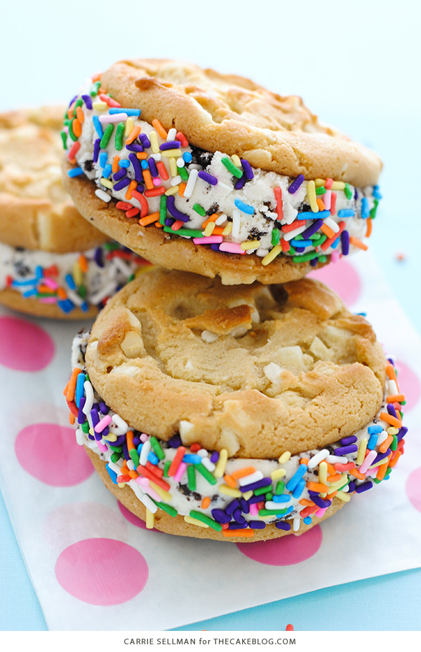 Warm Cookie Ice Cream Sandwich | Carrie Sellman for TheCakeBlog.com