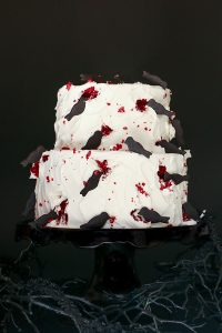 Black Crow Halloween Cake | by Erin Gardner for TheCakeBlog.com