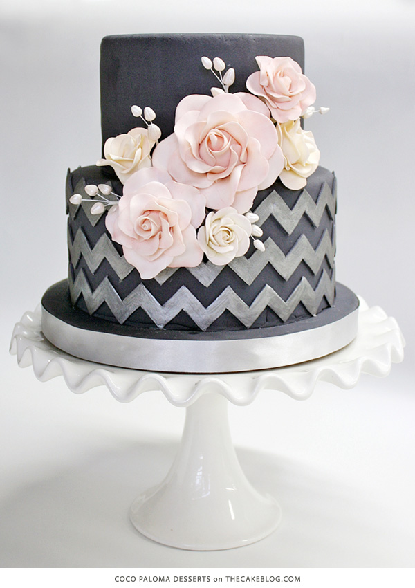 10 Beautiful Black Cakes | including Coco Paloma Desserts | on TheCakeBlog.com