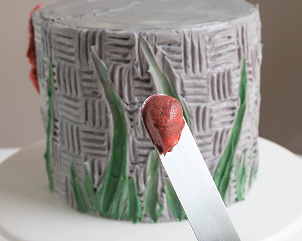 Buttercream Palette Knife Painted Cake - how to paint a cake using buttercream frosting, a spatula and an oil painting technique | by Erin Gardner for TheCakeBlog.com