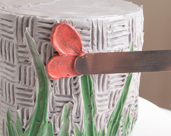 Buttercream Palette Knife Painted Cake - how to paint a cake using buttercream frosting, a spatula and an oil painting technique | by Erin Gardner for TheCakeBlog.com