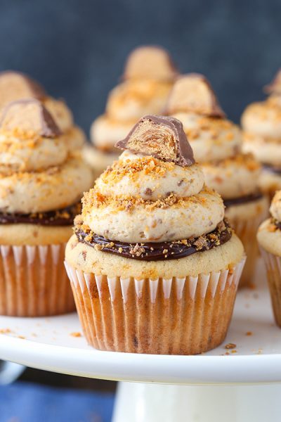 Butterfinger Cupcakes