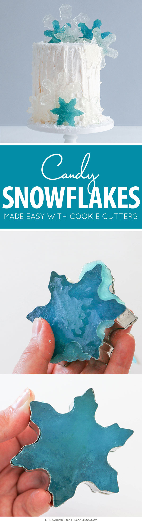 How to make candy snowflakes | by Erin Gardner for TheCakeBlog.com