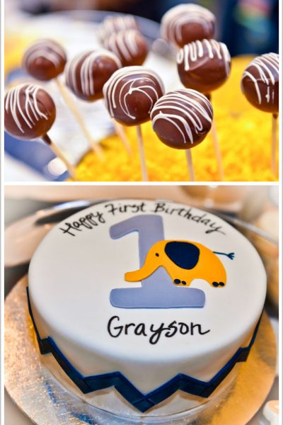 Mod Elephant & Chevron First Birthday