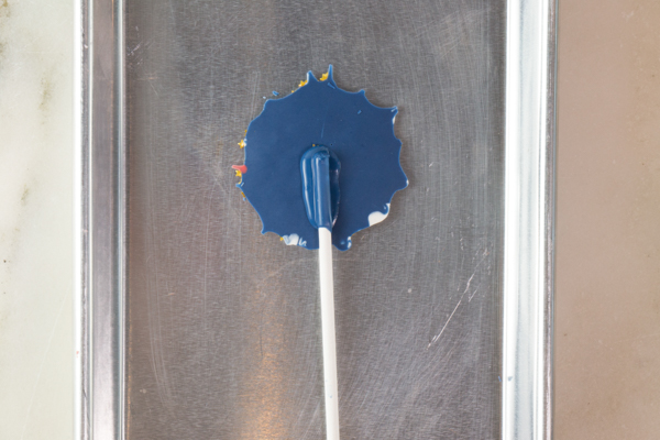 Chocolate Fireworks Cake - how to make red, white and blue fireworks out of chocolate | by Erin Gardner for TheCakeBlog.com