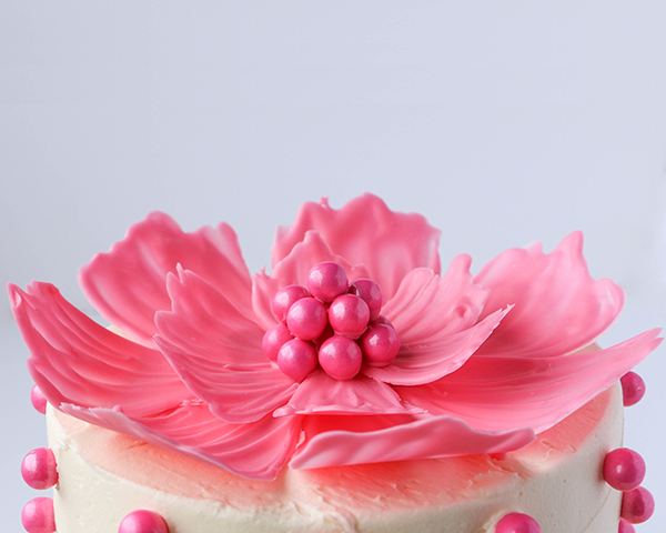 DIY Chocolate Flowers. How to make chocolate flowers to top cakes and cupcakes. | By Erin Gardner for TheCakeBlog.com