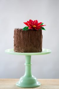 DIY Chocolate Poinsettias | a step-by-step tutorial by Erin Gardner for TheCakeBlog.com