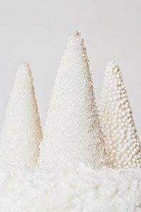 Sparkling Christmas Trees from ice cream cones | TheCakeBlog.com