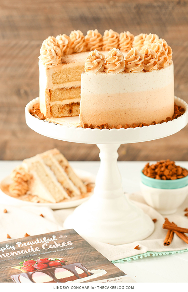 Cinnamon Roll Layer Cake | by Lindsay Conchar for TheCakeBlog.com