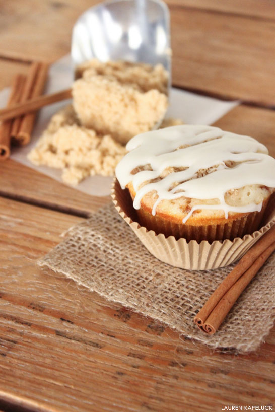 Cinnamon Roll Cupcakes | by Lauren Kapeluck for TheCakeBlog.com