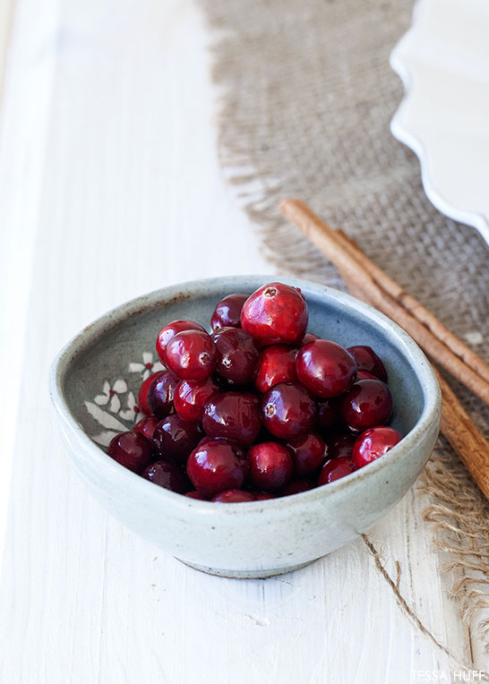 Pear & Cranberry Cake! Perfect for holiday parties and Christmas dessert. By Tessa Huff for TheCakeBlog.com