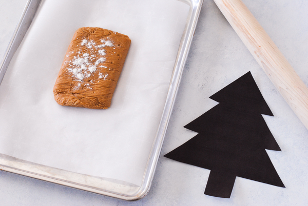 Cream Tart Tree Cake - gingerbread cookie with cream cheese frosting and festive holiday toppings | by Carrie Sellman for TheCakeBlog.com