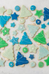 Decorated Sugar Cookies - vanilla bean sugar cookies with a simple glaze icing for easy yet thoughtful gift giving | by Carrie Sellman for TheCakeBlog.com