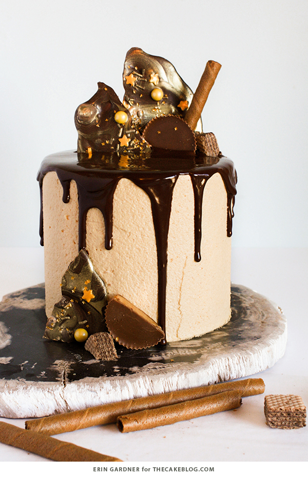 How to make a drippy ganache cake | Erin Gardner for TheCakeBlog.com