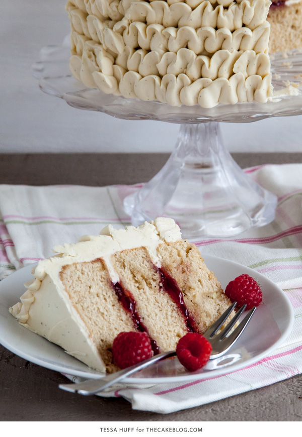 Raspberry Earl Grey Cake | by Tessa Huff for TheCakeBlog.com