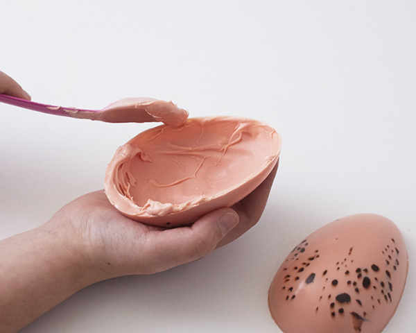 Easter Nest Cake - how to make a nest cake with roasted coconut and chocolate eggs for Easter dessert | by Cakegirls for TheCakeBlog.com