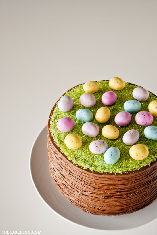 Easy Easter Basket Cake | a DIY by Carrie Sellman of TheCakeBlog.com