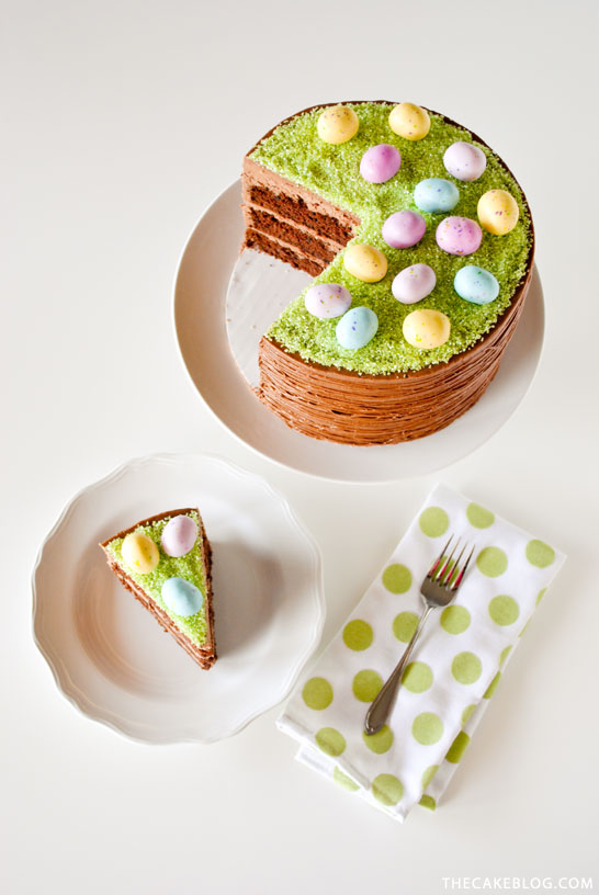 Easy Easter Basket Cake | a DIY by Carrie Sellman of TheCakeBlog.com