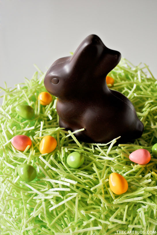 DIY Chocolate Easter Bunny Cake | Carrie Sellman for TheCakeBlog.com