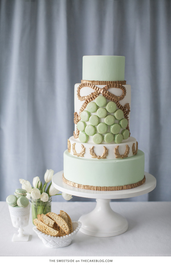 10 Gorgeously Green Cakes  | including this design by The SweetSide  | on TheCakeBlog.com