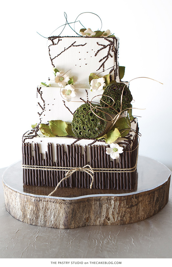 10 Gorgeously Green Cakes  | including this design by The Pastry Studio  | on TheCakeBlog.com