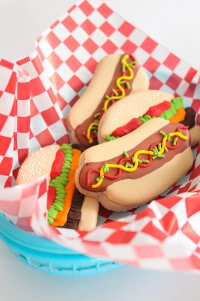 Hamburger & Hot Dog Cookies