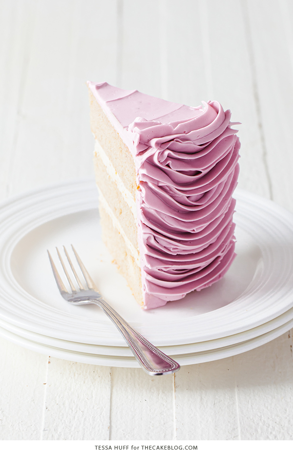 Hazelnut Nutcracker Cake - a brown sugar nutmeg cake with hazelnut praline buttercream | by Tessa Huff for TheCakeBlog.com