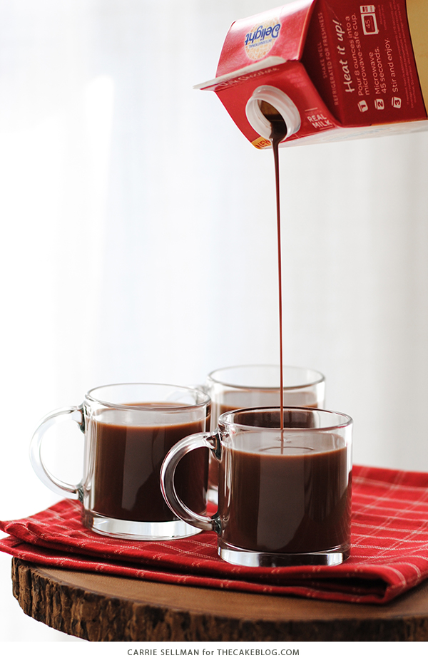 Frozen Whipped Cream Cubes for Holiday Hot Chocolate | Carrie Sellman for TheCakeBlog.com