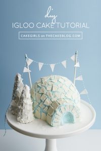DIY Igloo Cake | a cake tutorial by Cakegirls for TheCakeBlog.com