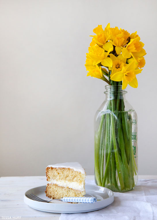 Lemon and Lavender Buttermilk Cake | by Tessa Huff for TheCakeBlog.com
