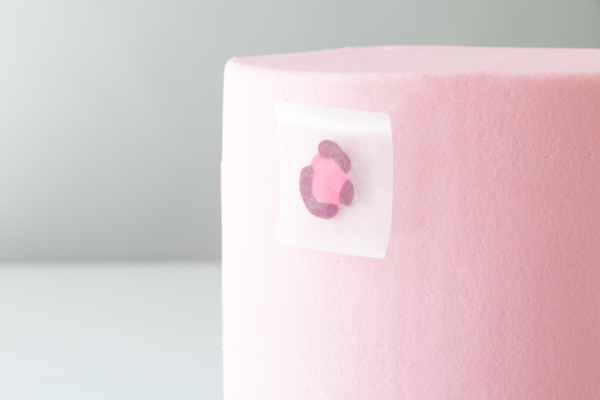 Leopard Print Buttercream Cake - how to make a pink leopard print cake using buttercream frosting | by Erin Gardner for TheCakeBlog.com