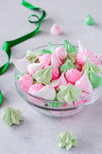 Meringue Kisses - melt in your mouth mini meringue cookies that are light as air, naturally low calorie, dairy free, gluten free and soy free | by Carrie Sellman for TheCakeBlog.com