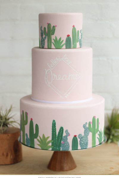 Mid-Century Cactus Cake
