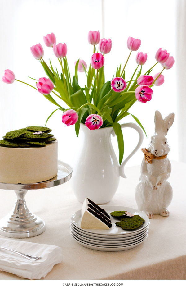 Cookie Moss Cake | how to make edible moss from sugar cookie dough | by Carrie Sellman for TheCakeBlog.com