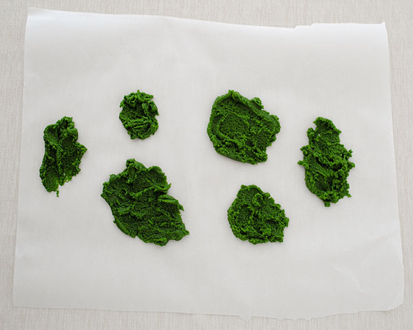 Cookie Moss Cake | how to make edible moss from sugar cookie dough | by Carrie Sellman for TheCakeBlog.com