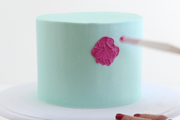 Painted Buttercream Flower Cake | by Whitney DePaoli for TheCakeBlog.com