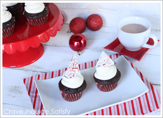 Peppermint Hot Chocolate Cupcakes Recipe