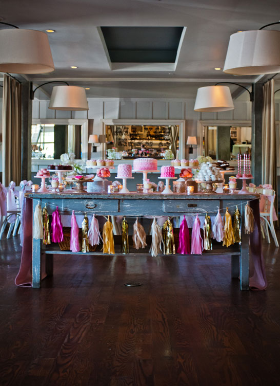 Pink & Gold Valentine's Dessert Table | TheCakeBlog.com