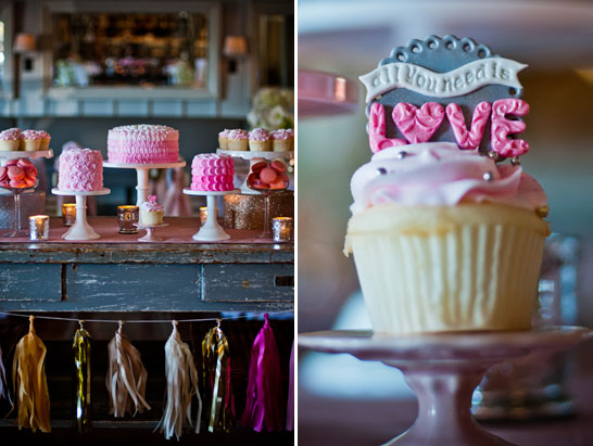 Pink & Gold Valentine's Dessert Table | TheCakeBlog.com