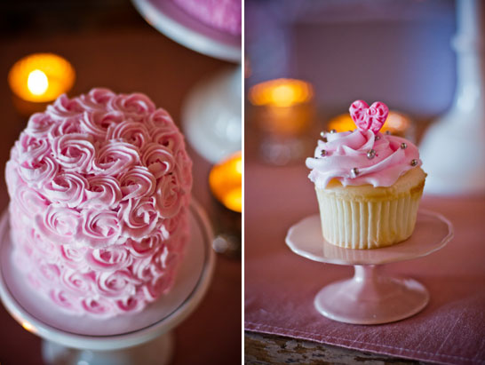 Pink & Gold Valentine's Dessert Table | TheCakeBlog.com