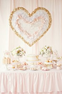 Pink & Gold Valentines Dessert Table  |  TheCakeBlog.com