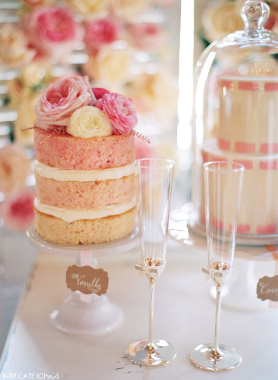 Rose Cake Display | by Intricate Icings | #PinkWeek on TheCakeBlog.com