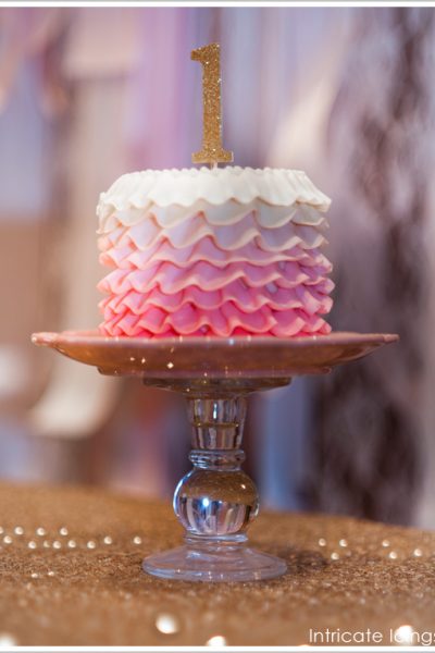 Glittering Gold & Pink Birthday