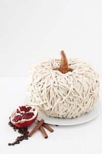 Rustic Pumpkin Cake with Chocolate Ganache Filling | by Miso Bakes for TheCakeBlog.com