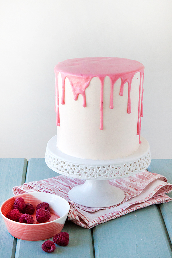 Raspberry Blood Orange Cake | by Tessa Huff for TheCakeBlog.com