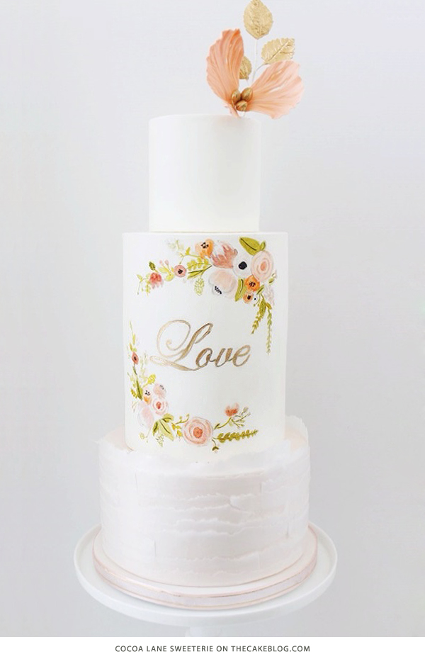 10 Love Inspired Cakes | including this design by Cocoa Lane Sweeterie | on TheCakeBlog.com